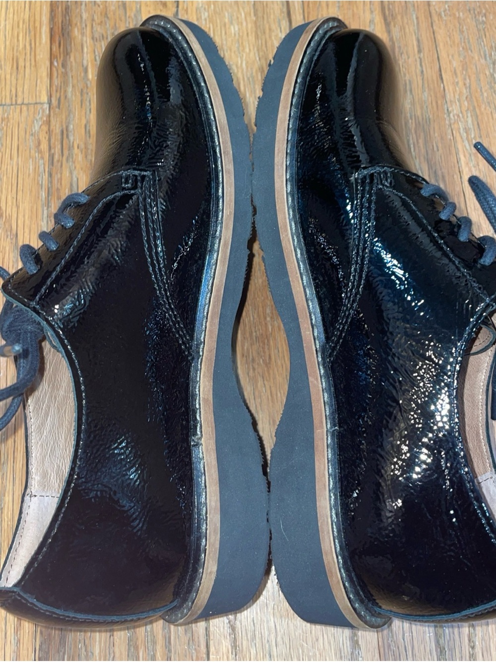 Taos Work It Shoes Womens Size 7 Black Patent Leather Oxford Casual Comfort - Picture 4 of 7